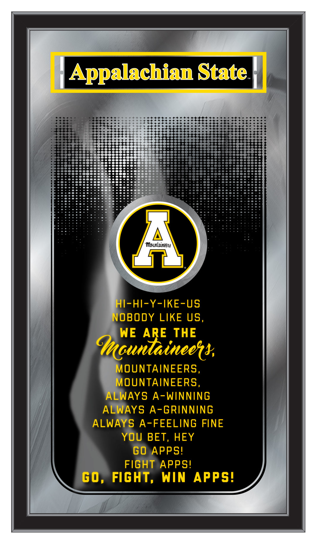 Appalachian State Mountaineers Fight Song Wall Mirror