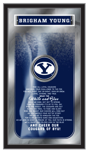 Brigham Young Cougars Fight Song Wall Mirror