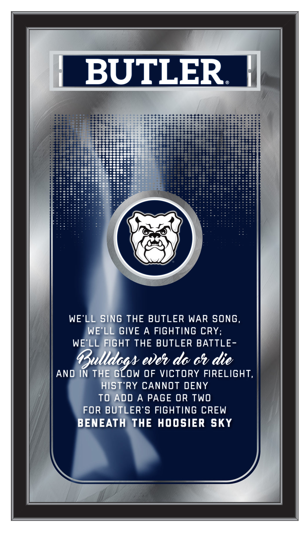 Butler Bulldogs Fight Song Wall Mirror