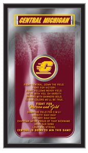Central Michigan Chippewas Fight Song Wall Mirror