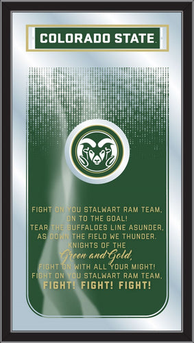 Colorado State Rams Fight Song Wall Mirror