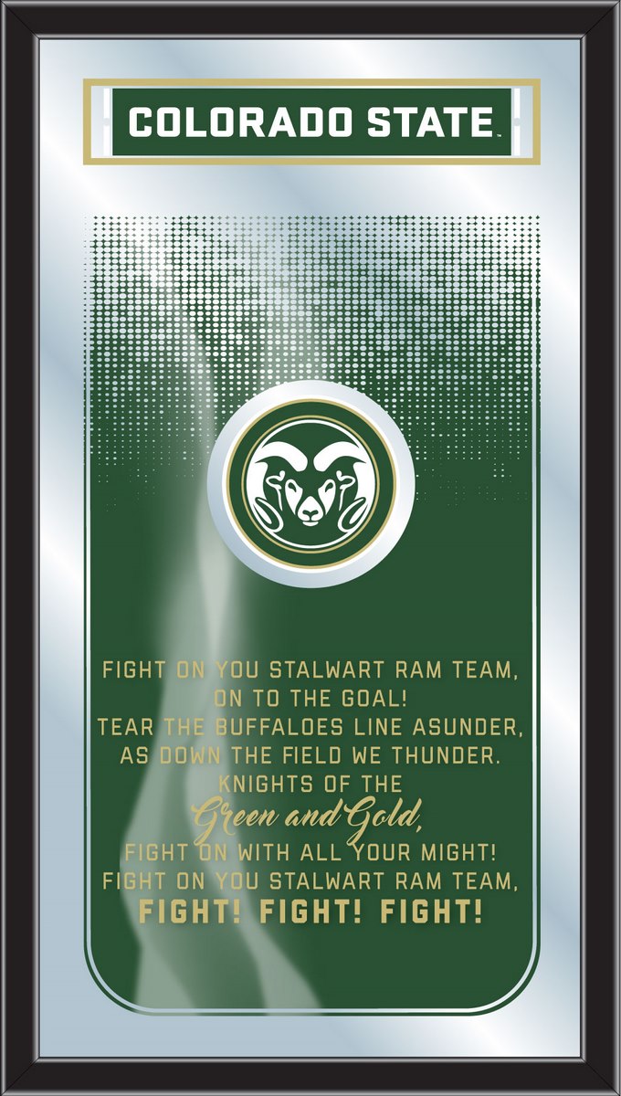 Colorado State Rams Fight Song Wall Mirror