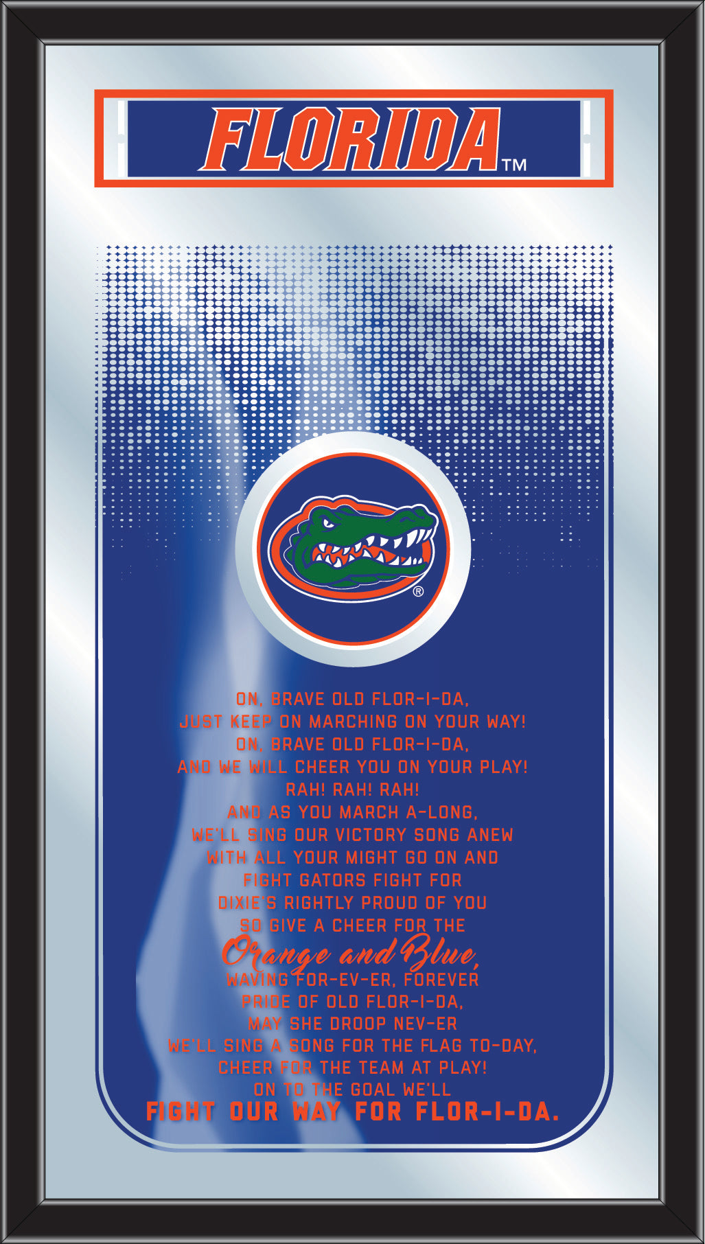 Florida Gators Fight Song Wall Mirror