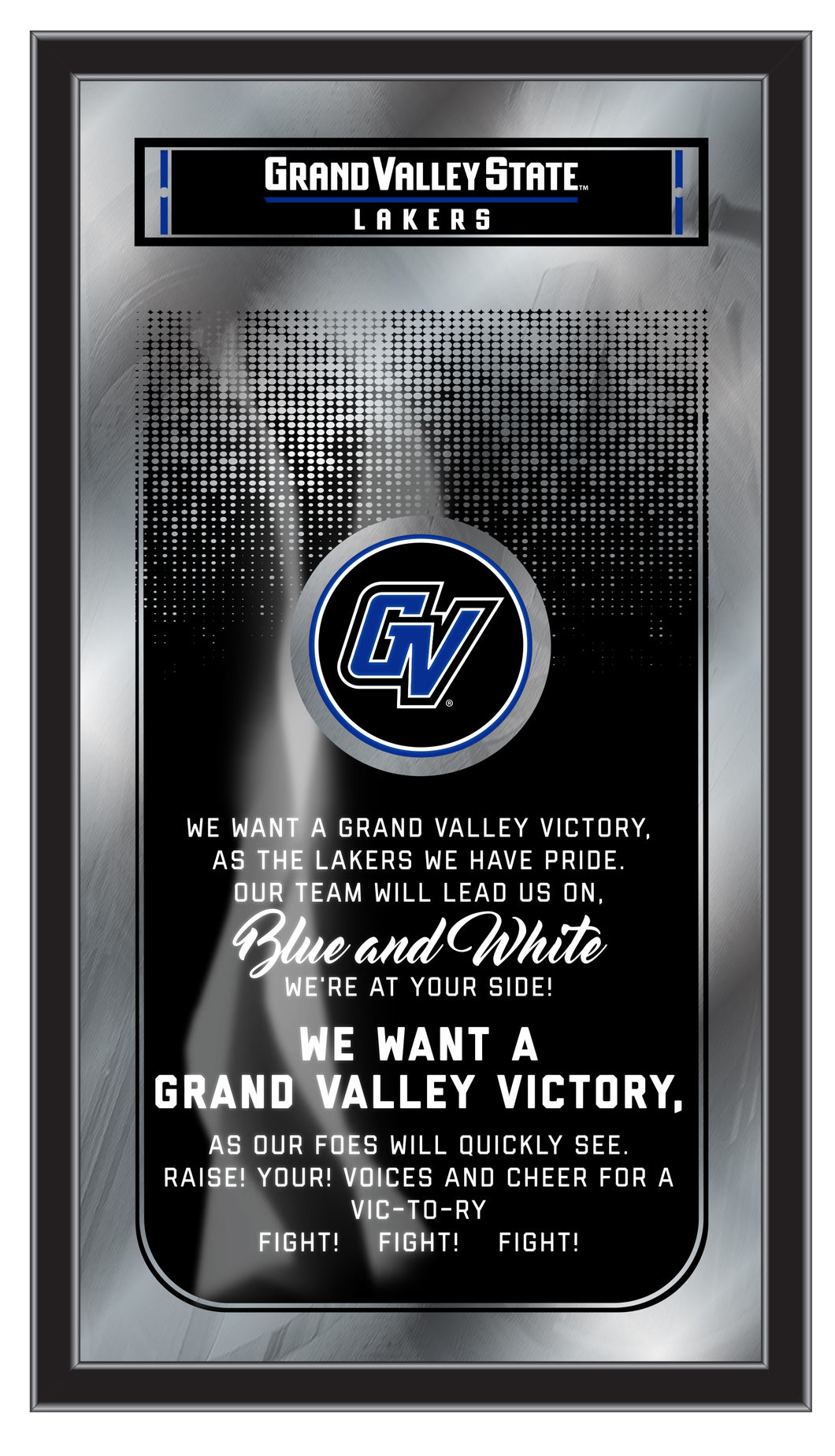 Grand Valley State Lakers Fight Song Wall Mirror