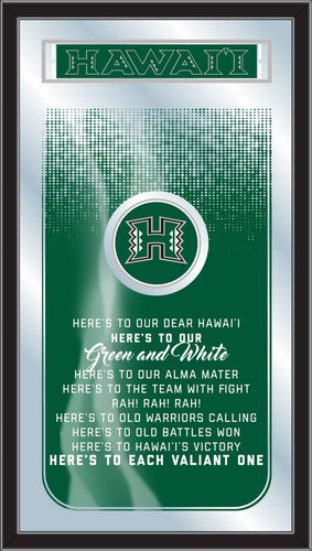 Hawaii Rainbow Warriors Fight Song Wall Mirror