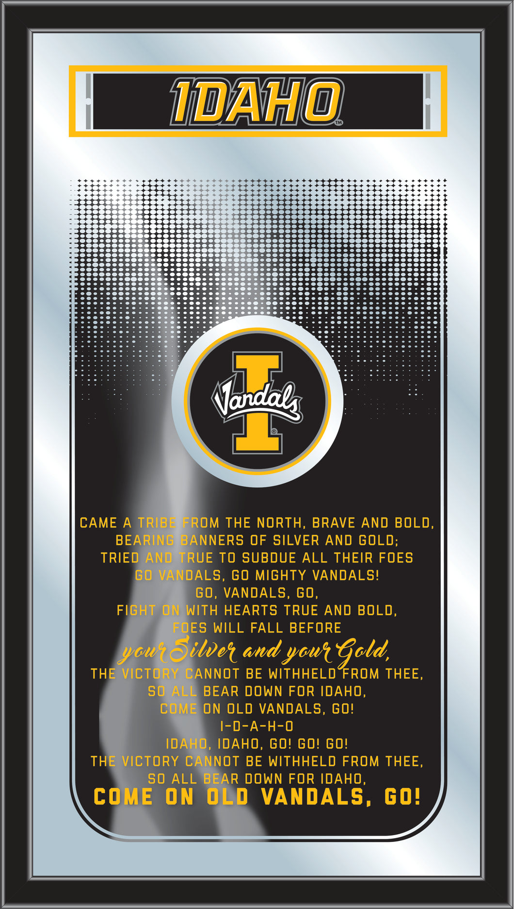 Idaho Vandals Fight Song Wall Mirror