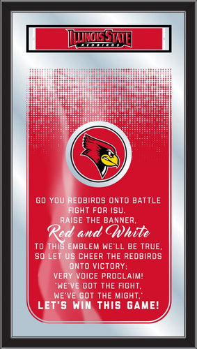 Illinois State Red Birds Fight Song Wall Mirror