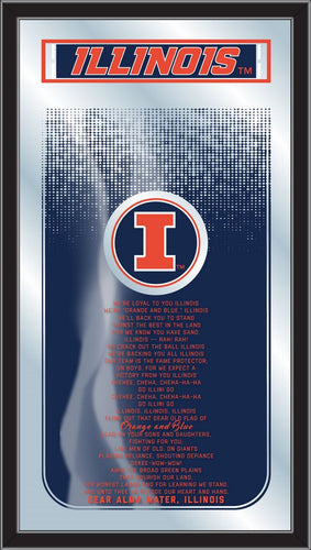 Illinois Fighting Illini Fight Song Wall Mirror