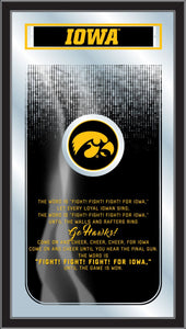 Iowa Hawkeys Fight Song Wall Mirror