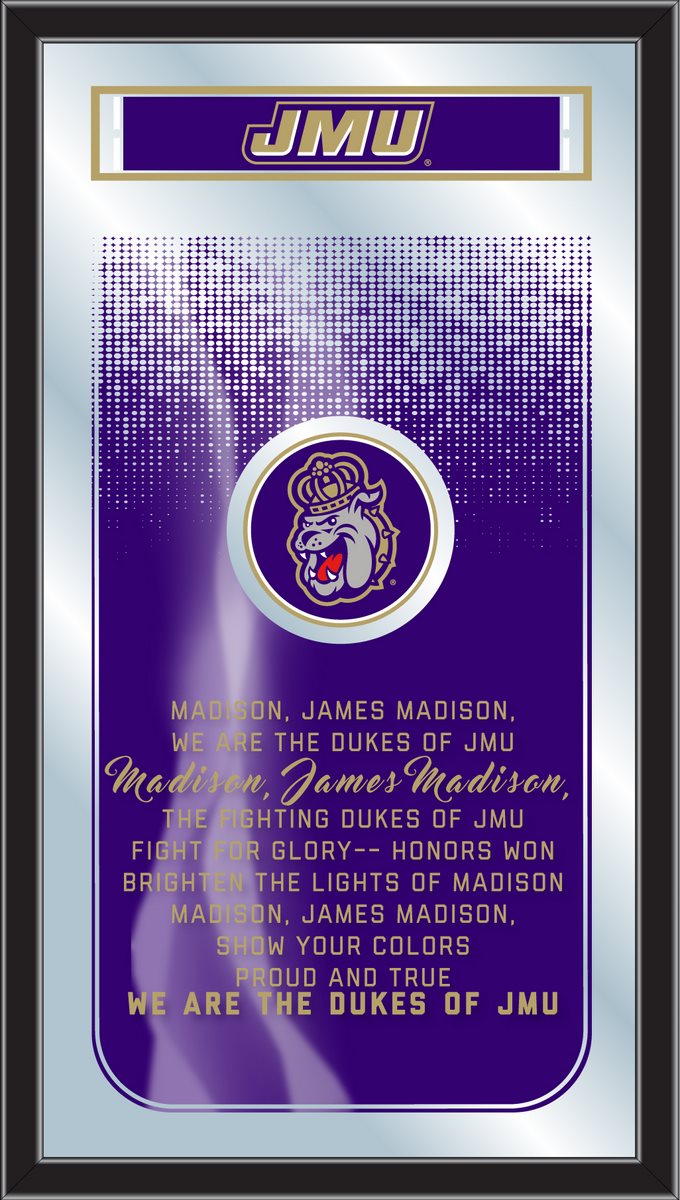 James Madison Dukes Fight Song Wall Mirror