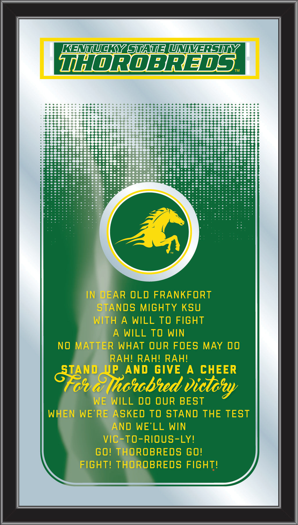 Kentucky State Thorobreds Fight Song Wall Mirror