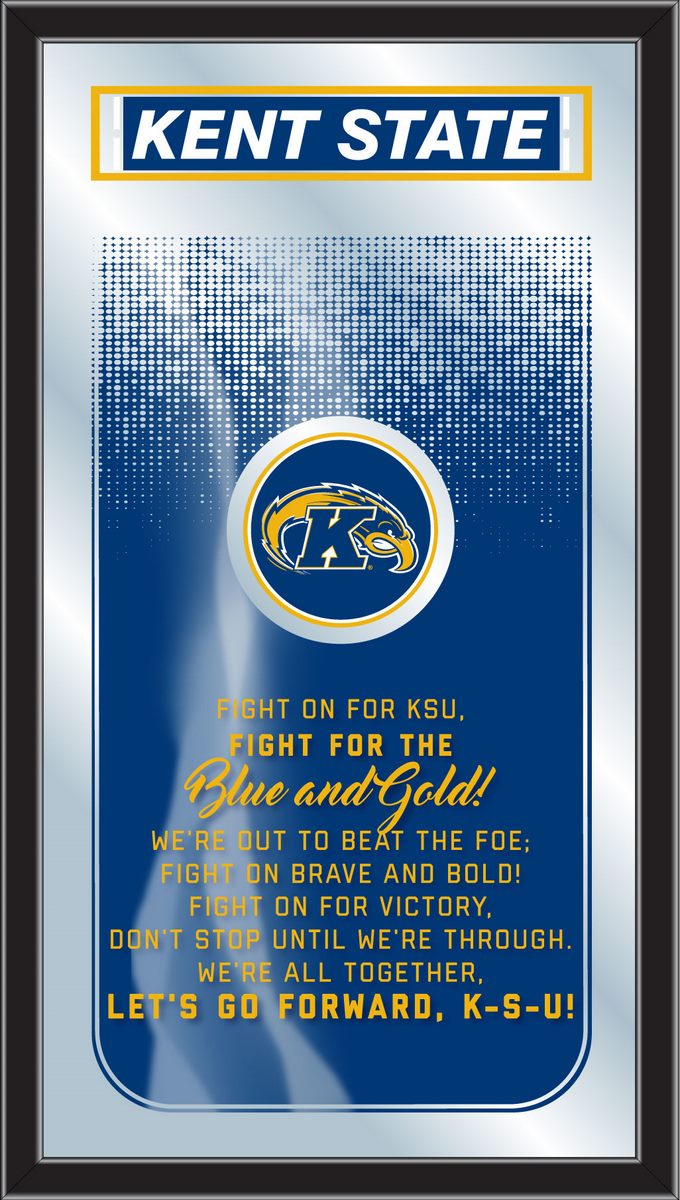 Kent State Golden Flashes Fight Song Wall Mirror