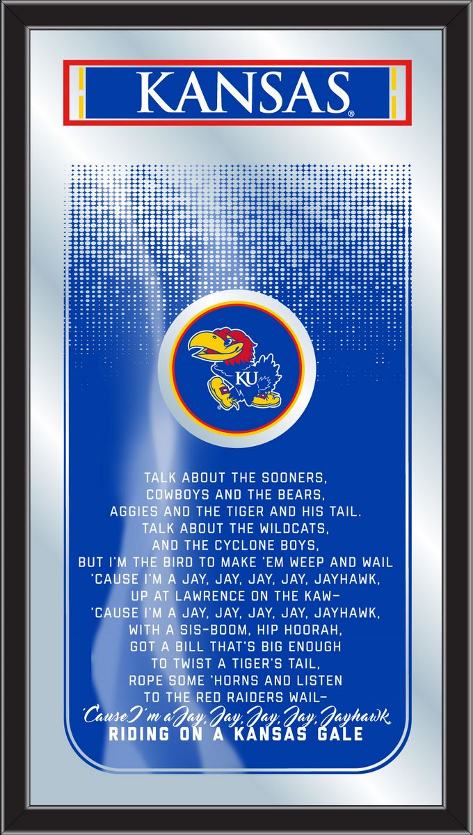 Kansas Jayhawks Fight Song Wall Mirror