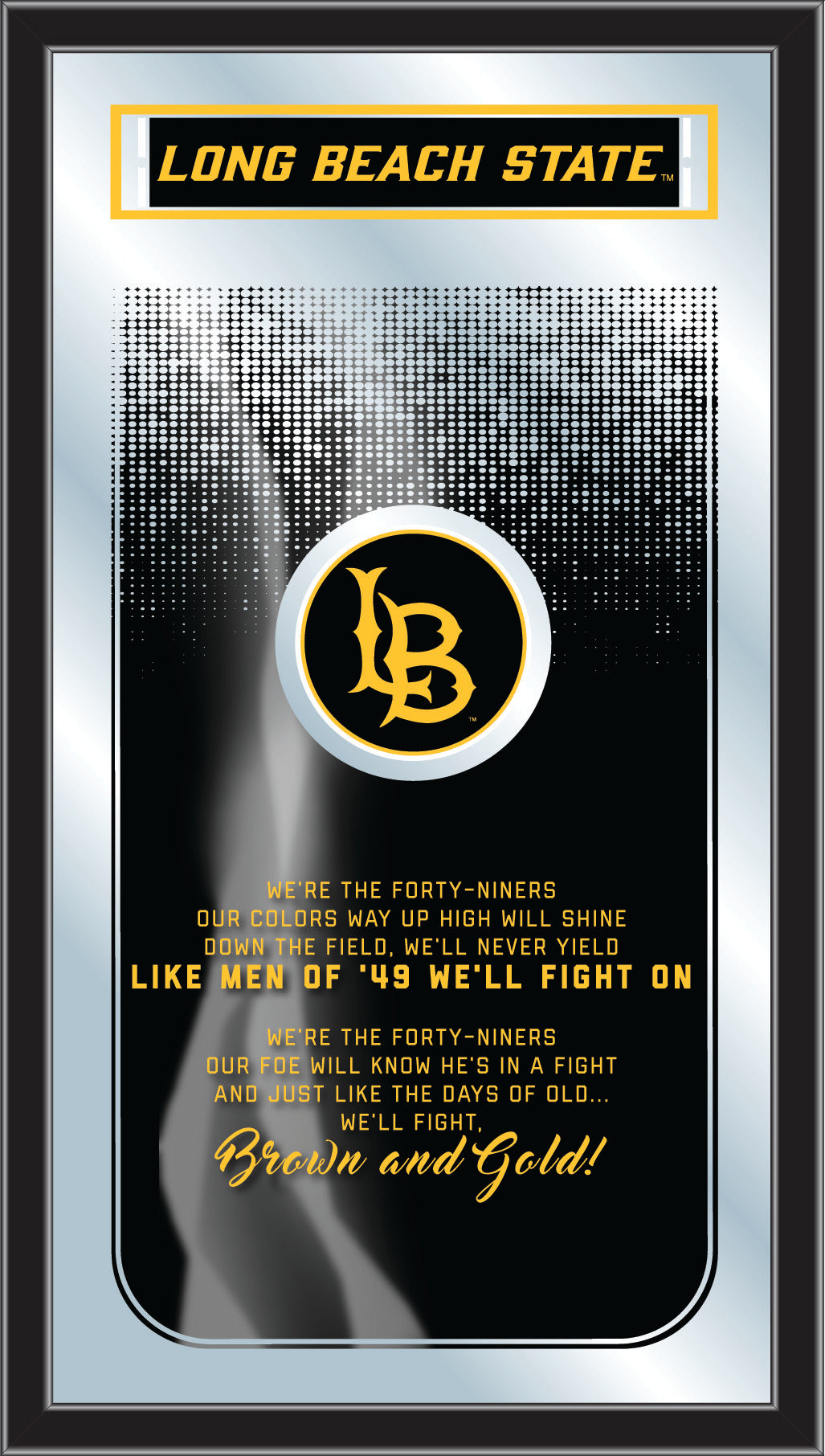 Long Beach State Dirtbags Fight Song Wall Mirror