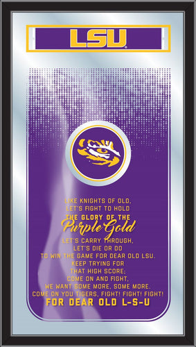 LSU Tigers Fight Song Wall Mirror