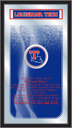 Louisiana Tech Bulldogs Fight Song Wall Mirror