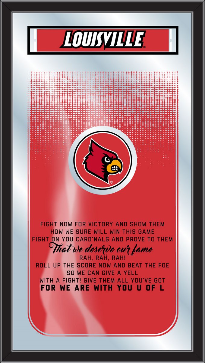 Louisville Cardinals Fight Song Wall Mirror