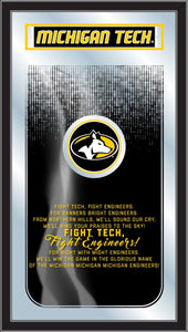 Michigan Tech Huskies Fight Song Wall Mirror