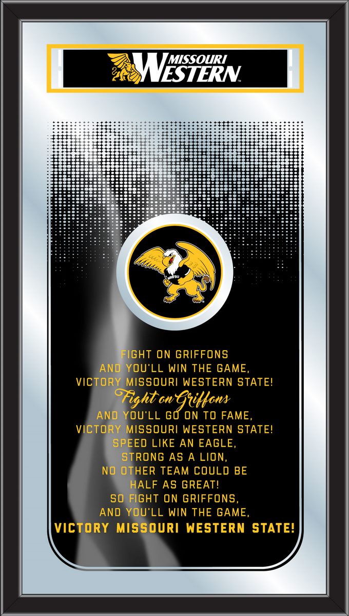 Missouri Western State Griffins Fight Song Wall Mirror