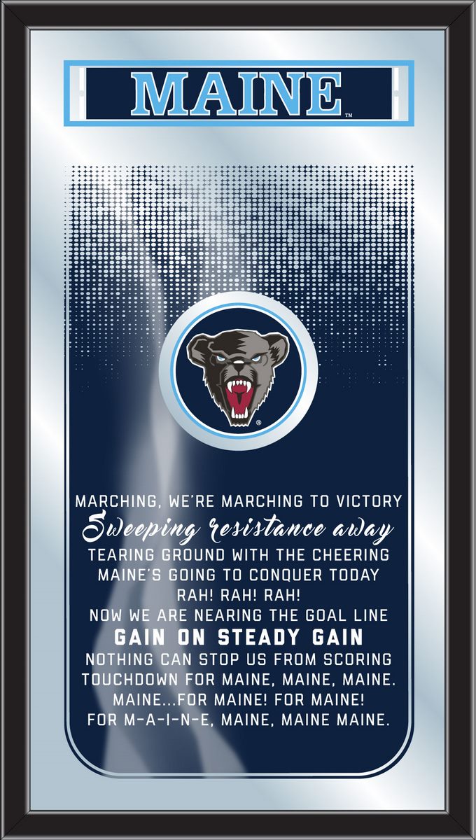 Maine Black Bears Fight Song Wall Mirror