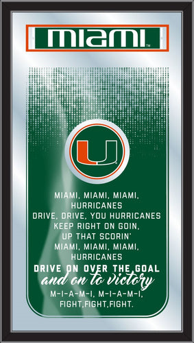 Miami Hurricanes Fight Song Wall Mirror