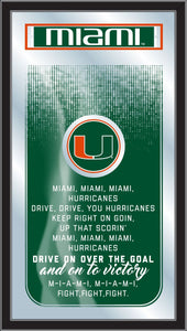 Miami Hurricanes Fight Song Wall Mirror