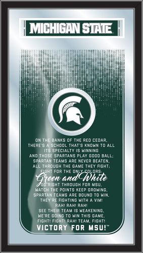 Michigan State Spartans Fight Song Wall Mirror