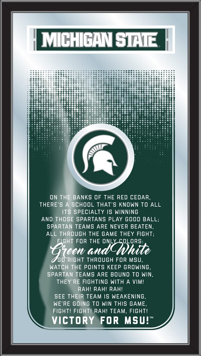 Michigan State Spartans Fight Song Wall Mirror