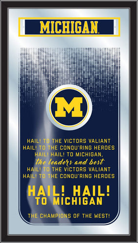 Michigan Wolverines Fight Song Wall Mirror