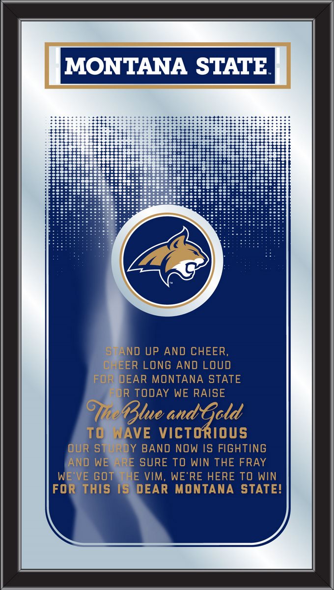 Montana State Bobcats Fight Song Wall Mirror