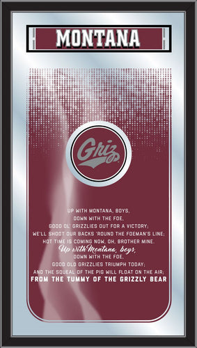 Montana Grizzlies Fight Song Wall Mirror
