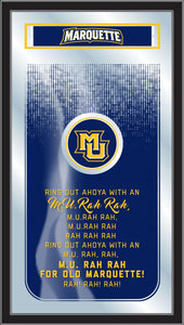 Marquette Golden Eagles Fight Song Wall Mirror