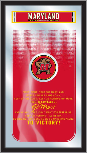Maryland Terrapins Fight Song Wall Mirror