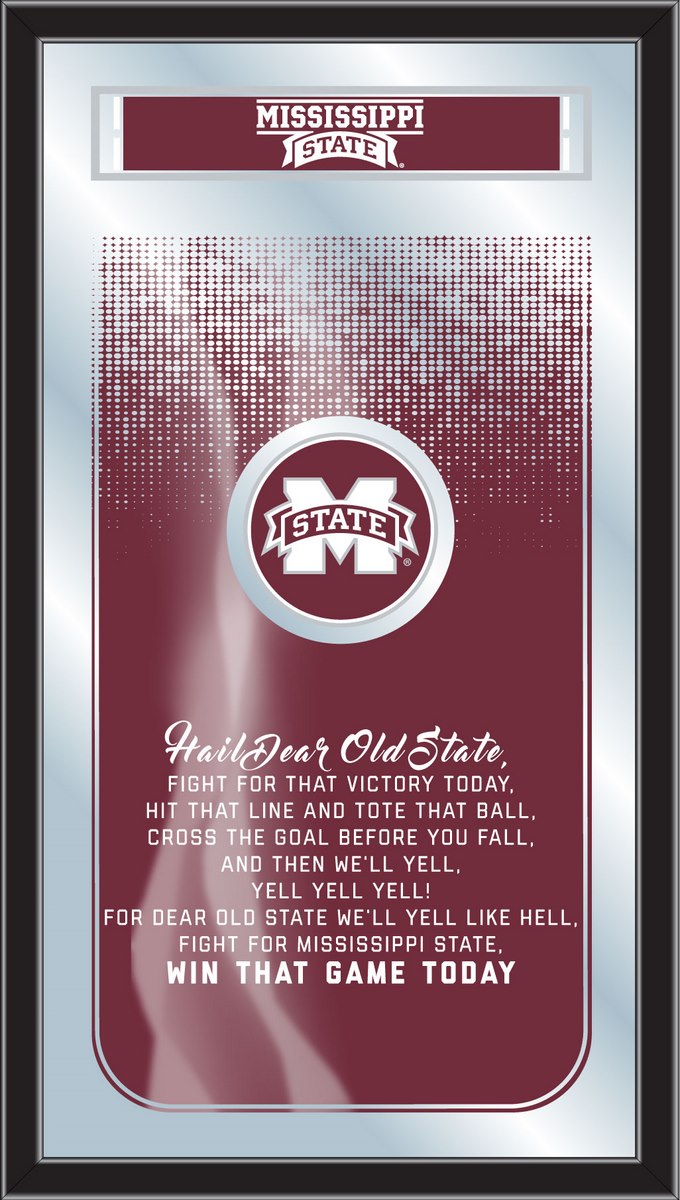Mississippi State Bulldogs Fight Song Wall Mirror