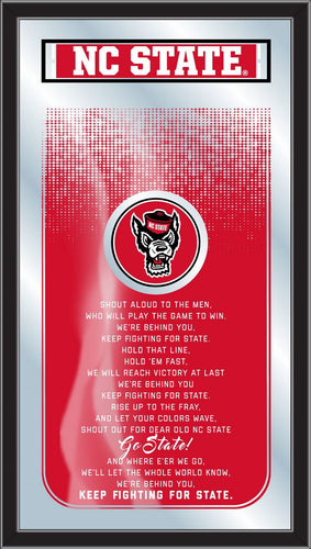 North Carolina State Wolfpack Fight Song Wall Mirror