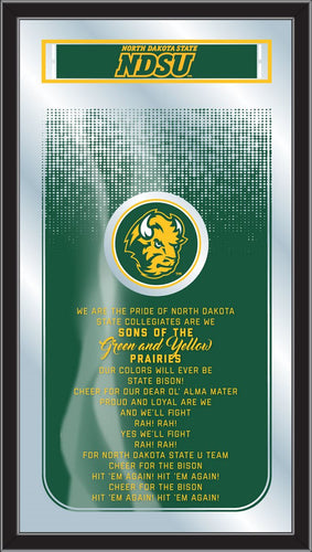 North Dakota State Bison Fight Song Wall Mirror