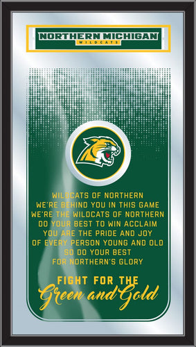 Northern Michigan Wildcats Fight Song Wall Mirror