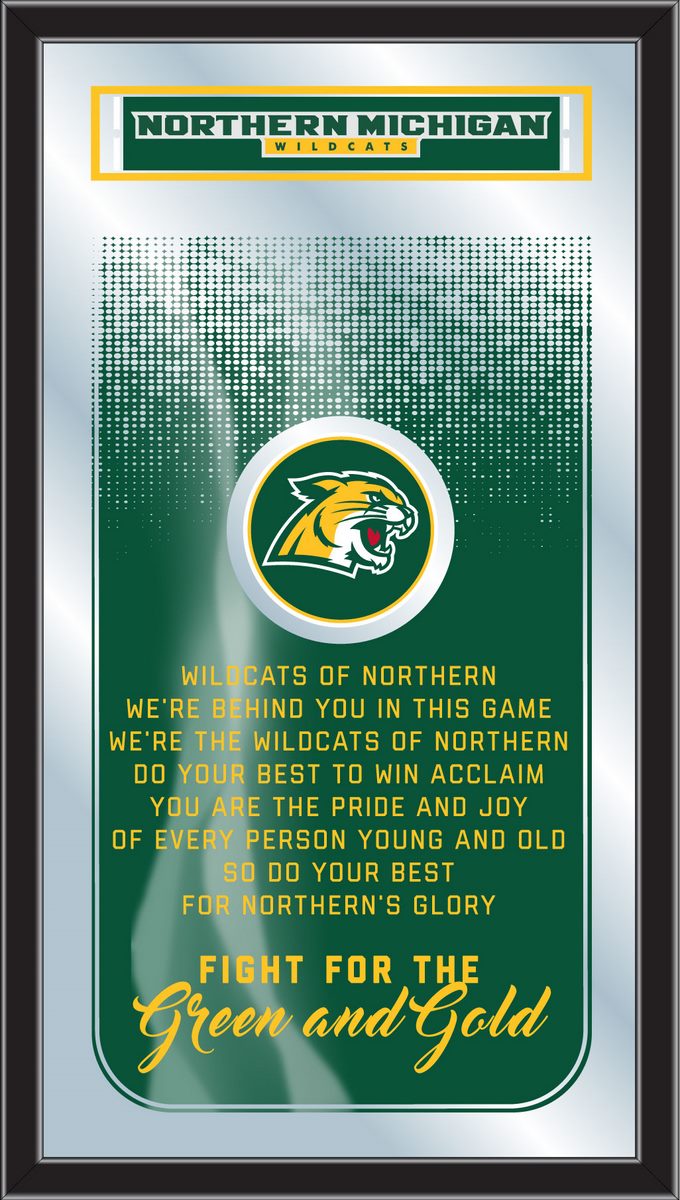 Northern Michigan Wildcats Fight Song Wall Mirror