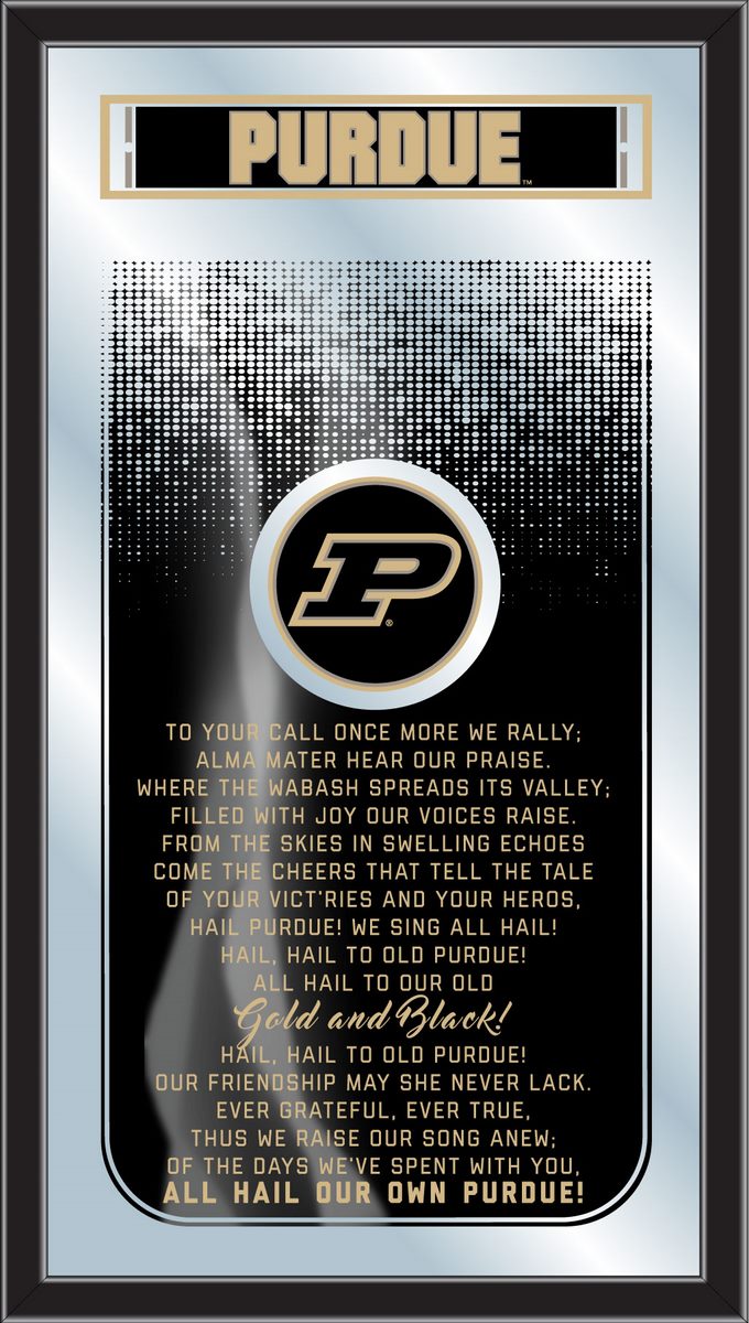 Purdue Boilermakers Fight Song Wall Mirror