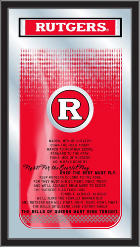 Rutgers Scarlet Knights Fight Song Wall Mirror