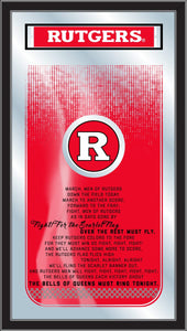 Rutgers Scarlet Knights Fight Song Wall Mirror