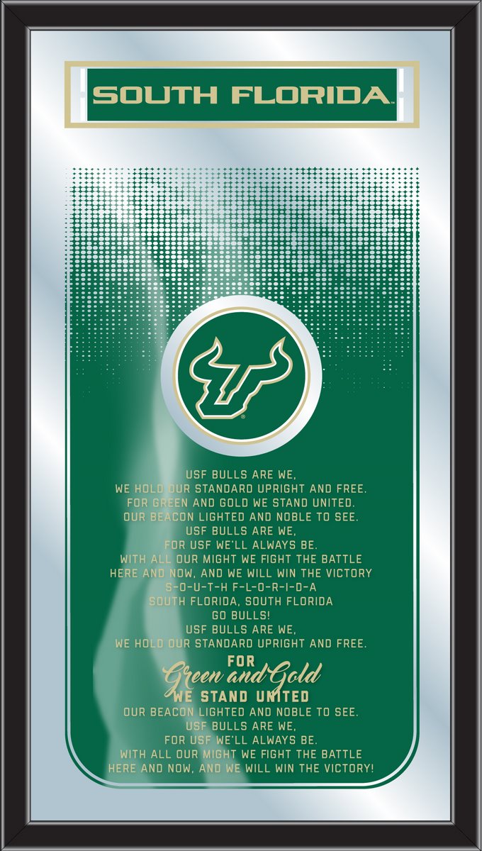 South Florida Bulls Fight Song Wall Mirror