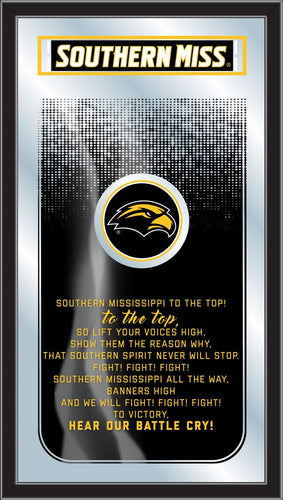 Southern Mississippi Golden Eagles Fight Song Wall Mirror