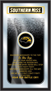 Southern Mississippi Golden Eagles Fight Song Wall Mirror