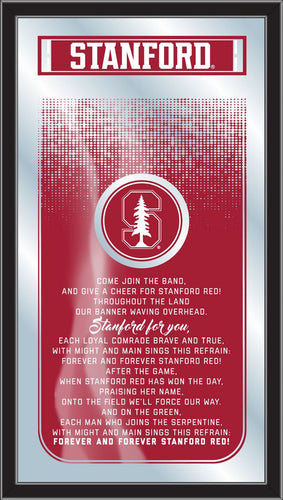 Stanford Cardinal Fight Song Wall Mirror