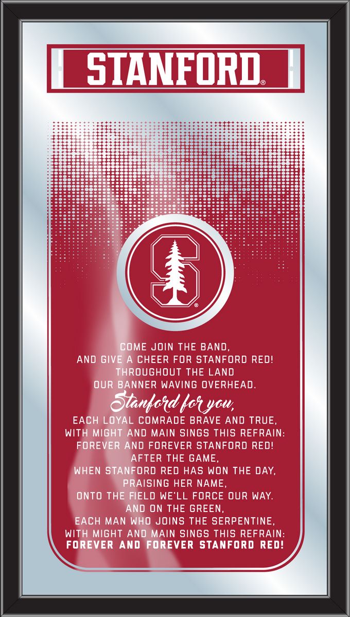 Stanford Cardinal Fight Song Wall Mirror