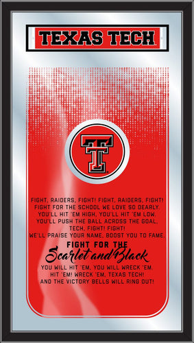 Texas Tech Red Raiders Fight Song Wall Mirror