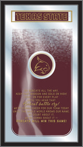 Texas State Bobcats Fight Song Wall Mirror