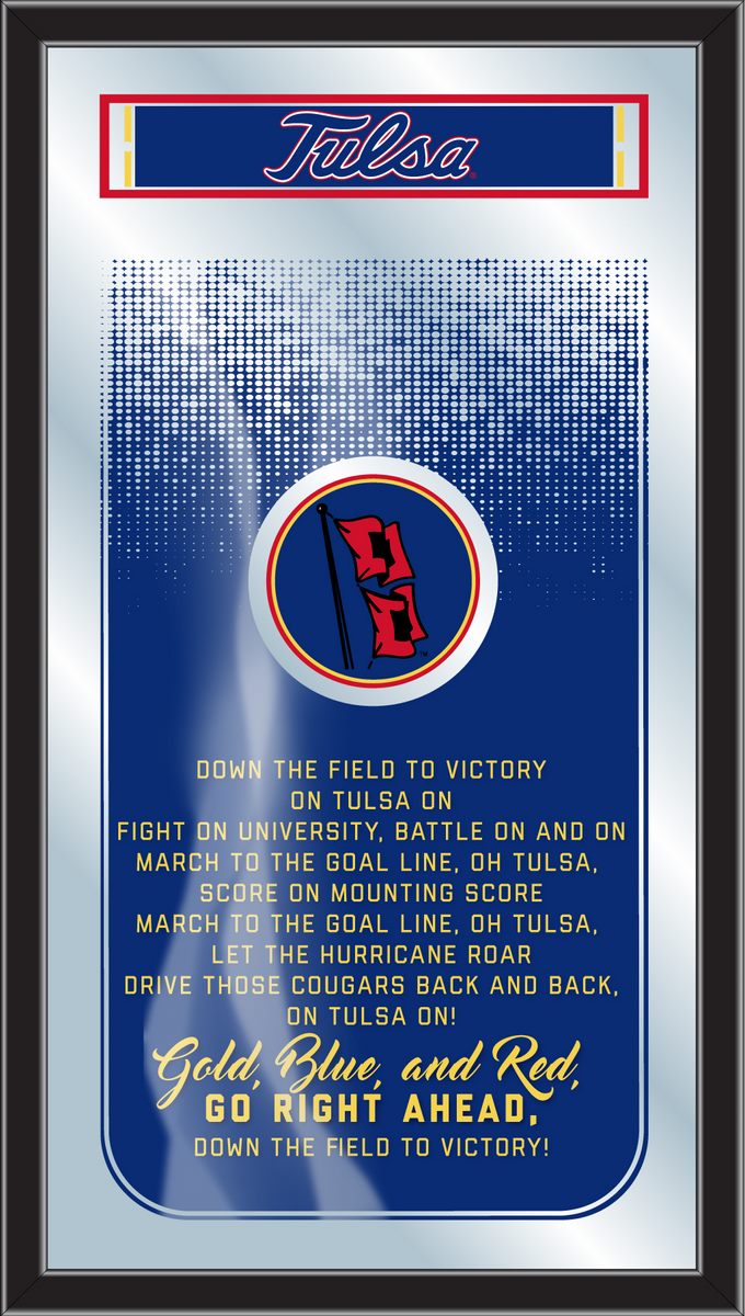 Tulsa Golden Hurricanes Fight Song Wall Mirror