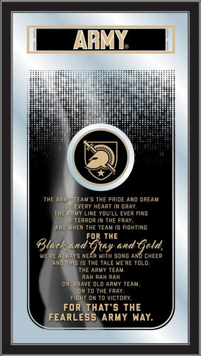 Army Black Nights Fight Song Wall Mirror